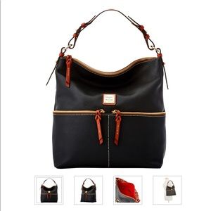 Dooney & Bourke Black Leather Purse Tote Handbag
